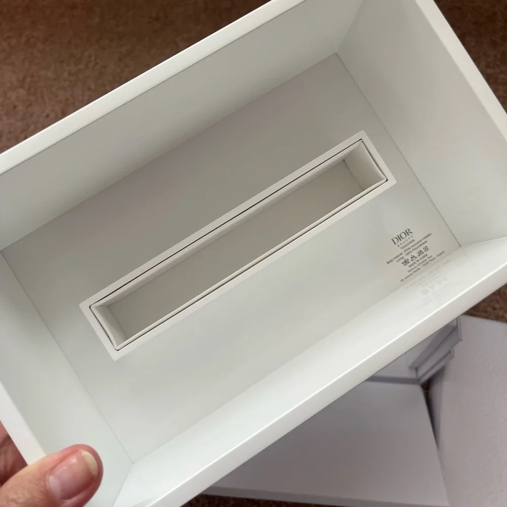 Dior White Acrylic Mirror and Accessory Case